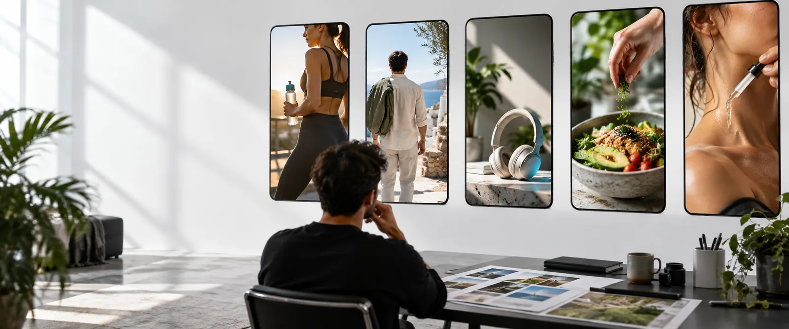 AI-generated marketing video scene for a product hook